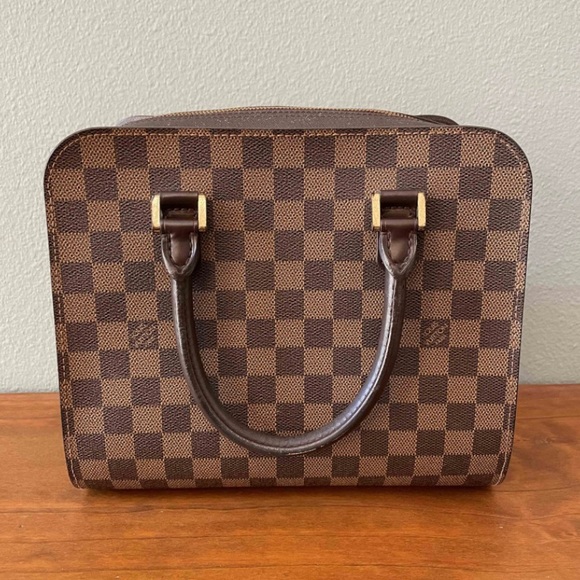 Brown Louis Vuitton Damier Ebene Triana Handbag